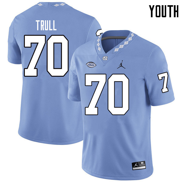 Jordan Brand Youth #70 Jonathan Trull North Carolina Tar Heels College Football Jerseys Sale-Carolin